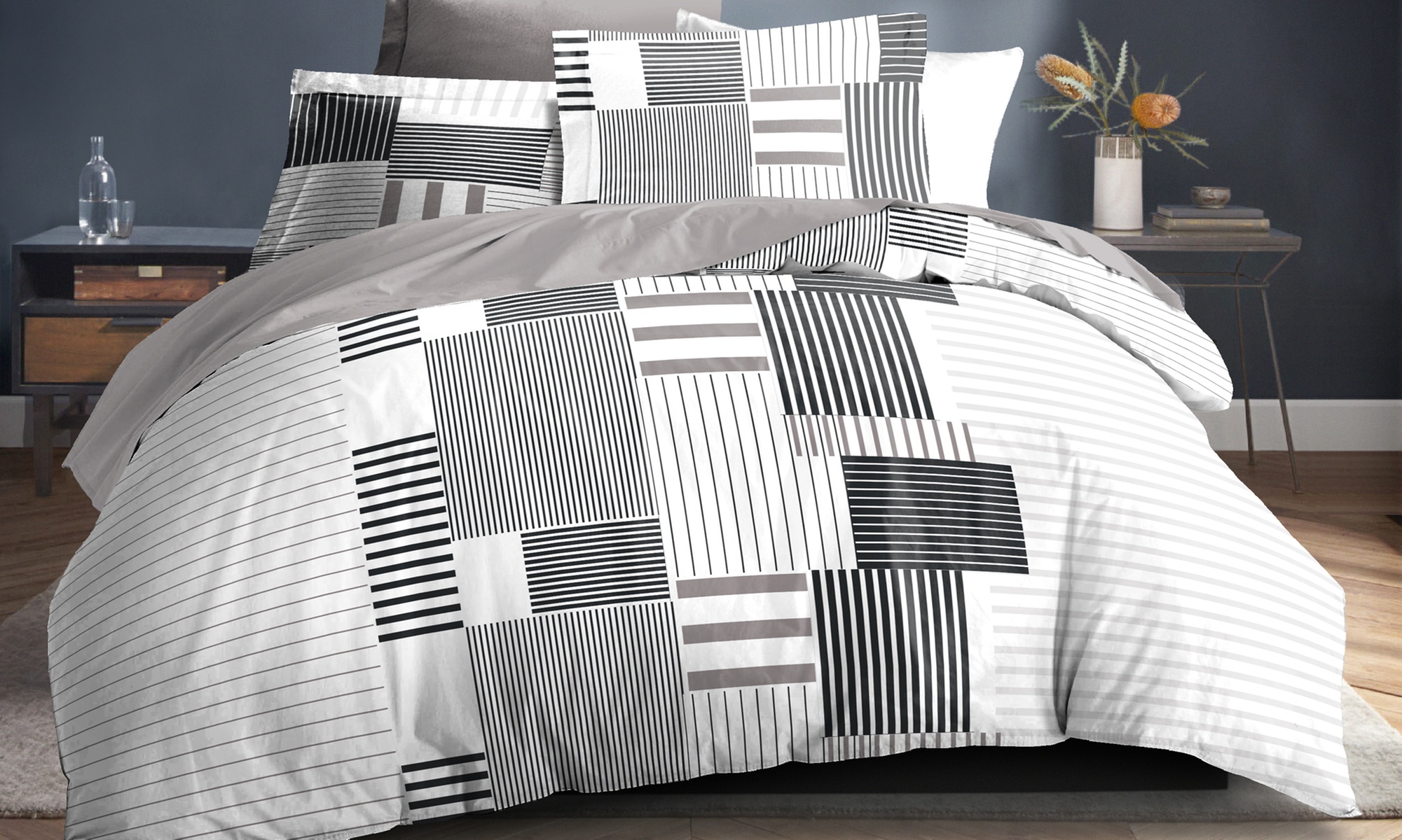 Parure de couette 3 pièces "Louna" d'Univers Décor