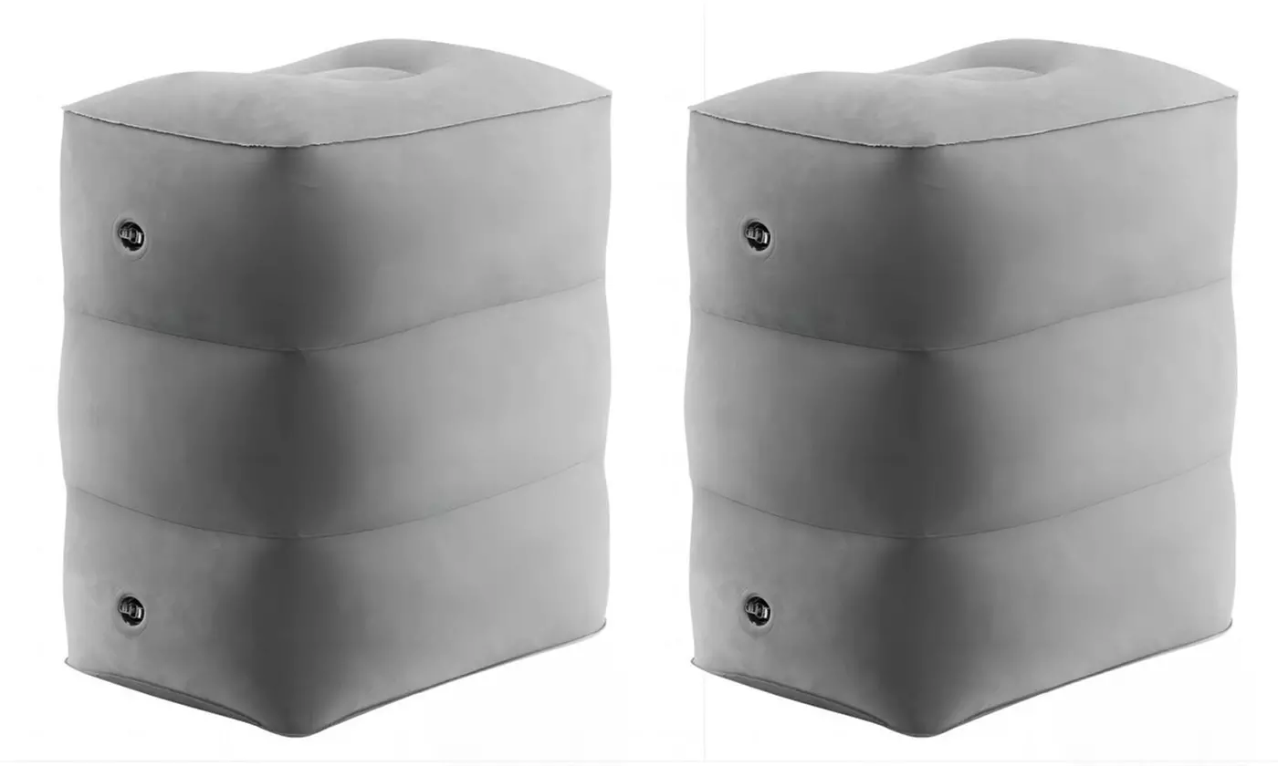 One or Two Inflatable Footrests with Optional Dust Cover