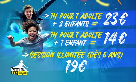 1 adulte et 1 enfant (dès 3 ans) : session de 60 min