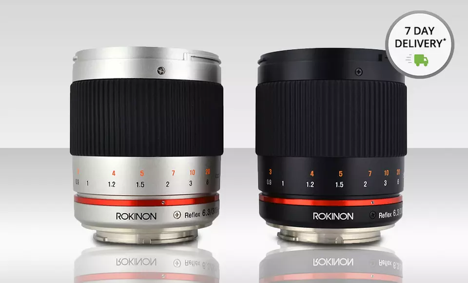 Rokinon 300mm f/6.3 Mirror Camera Lens in Black or Silver. Multiple Options Available. Free Returns. - Primary Image