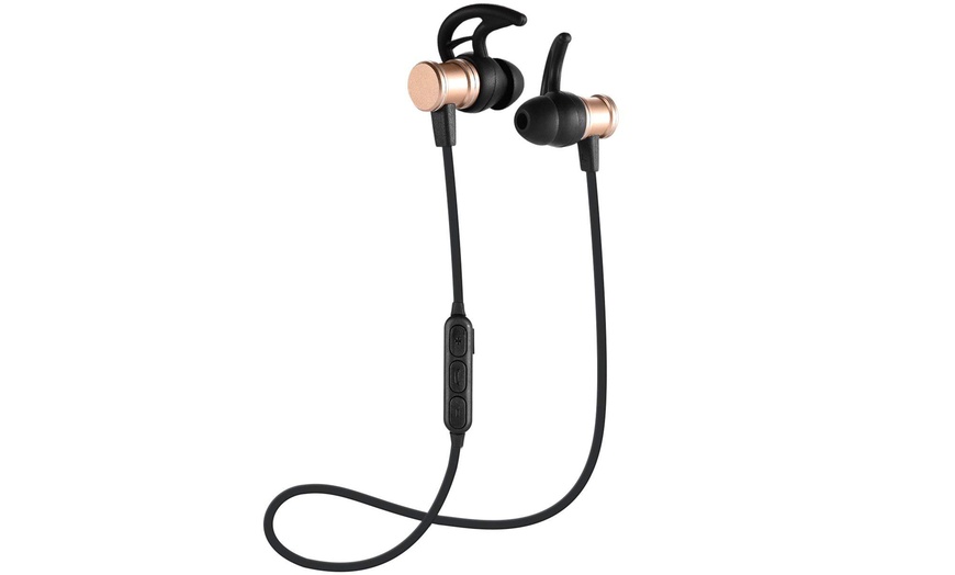 Image 3: Bluetooth Magnetic Earphones