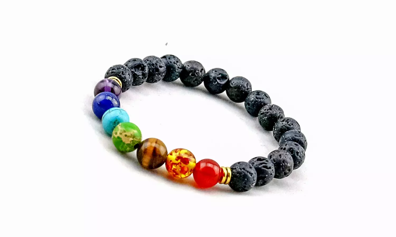 7 Chakra Healing Natural Stone Bead Bracelet