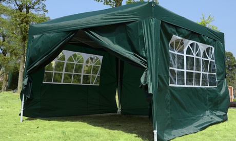 Gazebo impermeabile con pannelli laterali disponibile in 2 colori