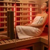 Image 1: One, Three or Five 40-Minute Infrared Sauna w/ Red Light Therapy