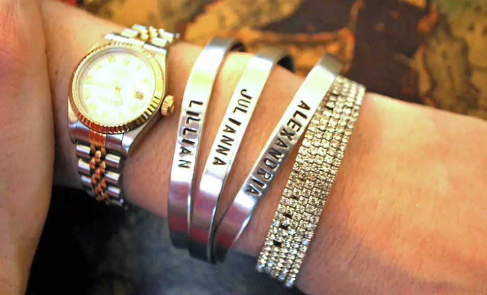 Custom Stamped Aluminum Rings and Cuffs from LilyDeal.com. Multiple Styles from $12.99–$18.99. - Primary Image