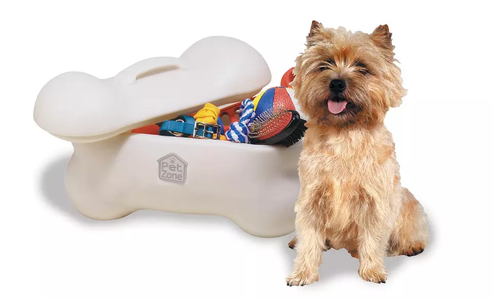 Pet Zone Bone-Shaped Storage Bin. Free Returns. - Primary Image