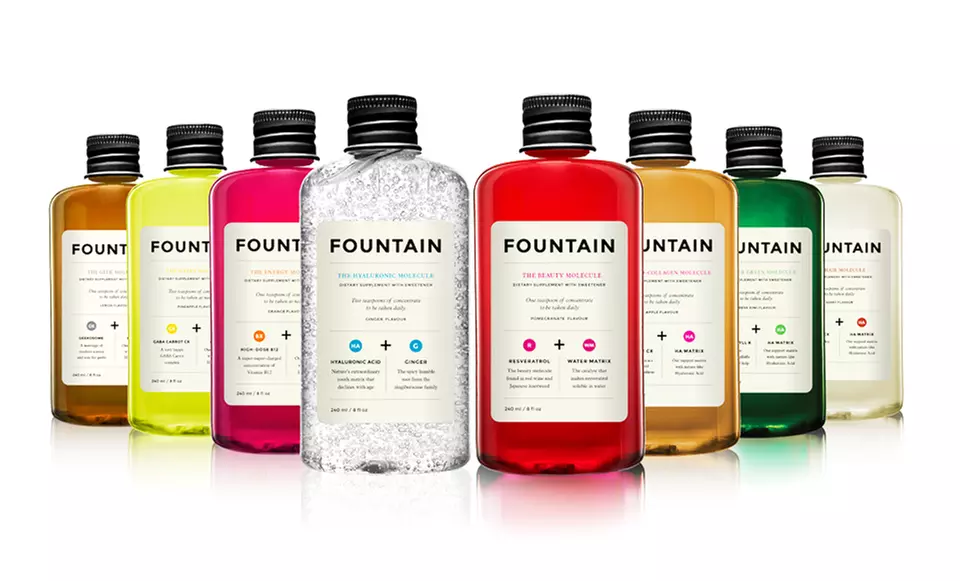 Fountain Molecule Beauty and Lifestyle Supplements; 8 Fl. Oz. Multiple Supplements Available from $17.99–$32.99. - Primary Image