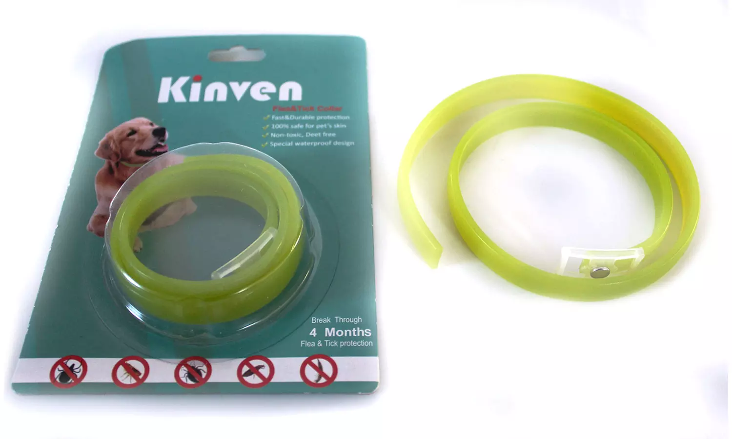 Kinven Flea and Tick Collar For Dogs and Cats (1- or 2-Pack)