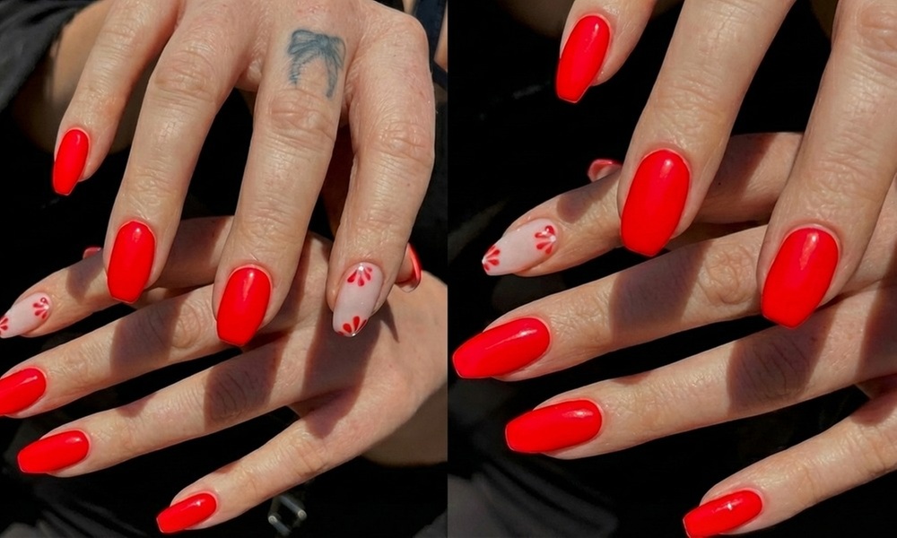 BIAB Builder Gel Manicure with Plain Colour or Nail Art/French Tips