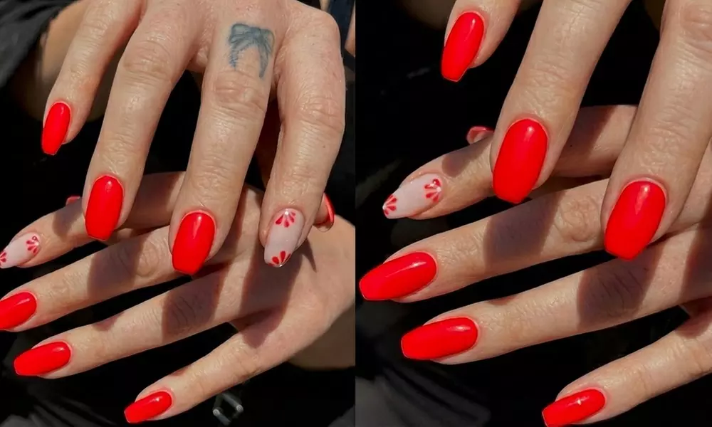 BIAB Builder Gel Manicure with Plain Colour or Nail Art/French Tips