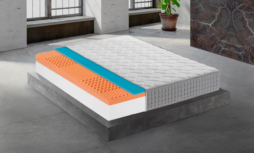 Image 1: Matelas Mentor "Ortopedic Med Maxi Gel" mémoire de forme gel 13 zones