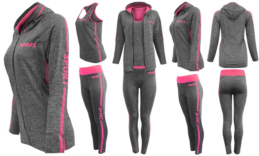 Image 2: Three-Piece Activewear Set