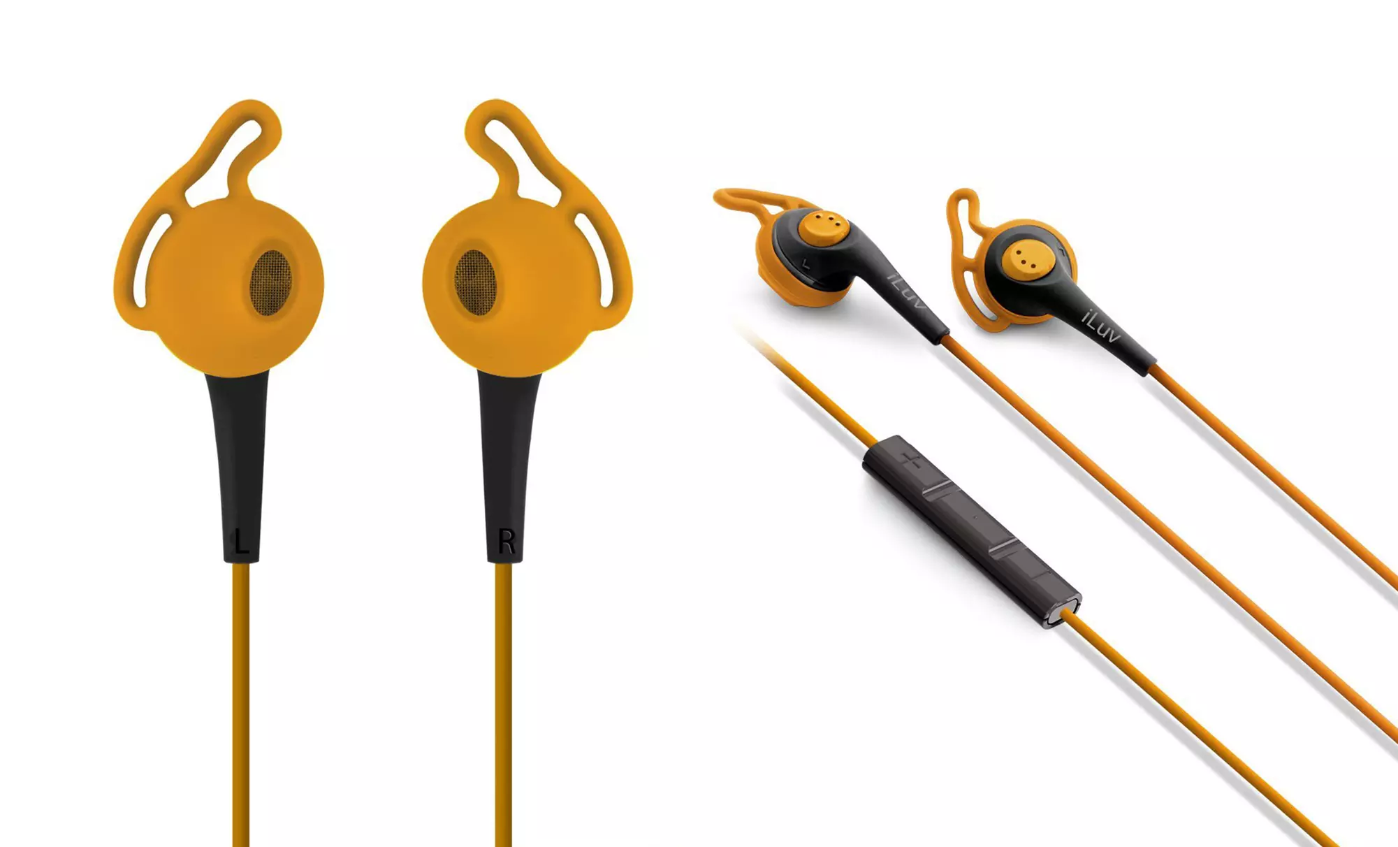 iLuv FitActive High-Fidelity Earphones with SpeakEZ Remote for Apple - Second Medium