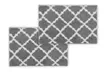 Bibb Home 1-2 Pack Trellis Micro Shag Bath Rugs - Second Medium