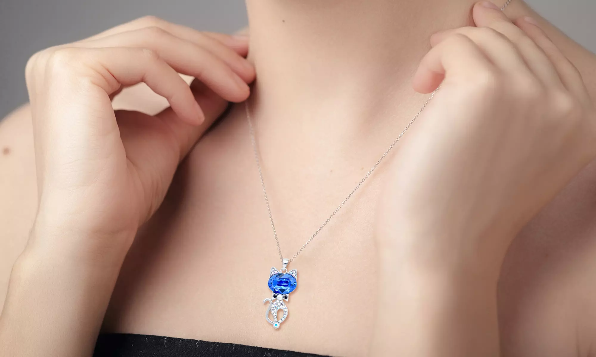 Collier avec cristaux scintillants SC Crystal Paris