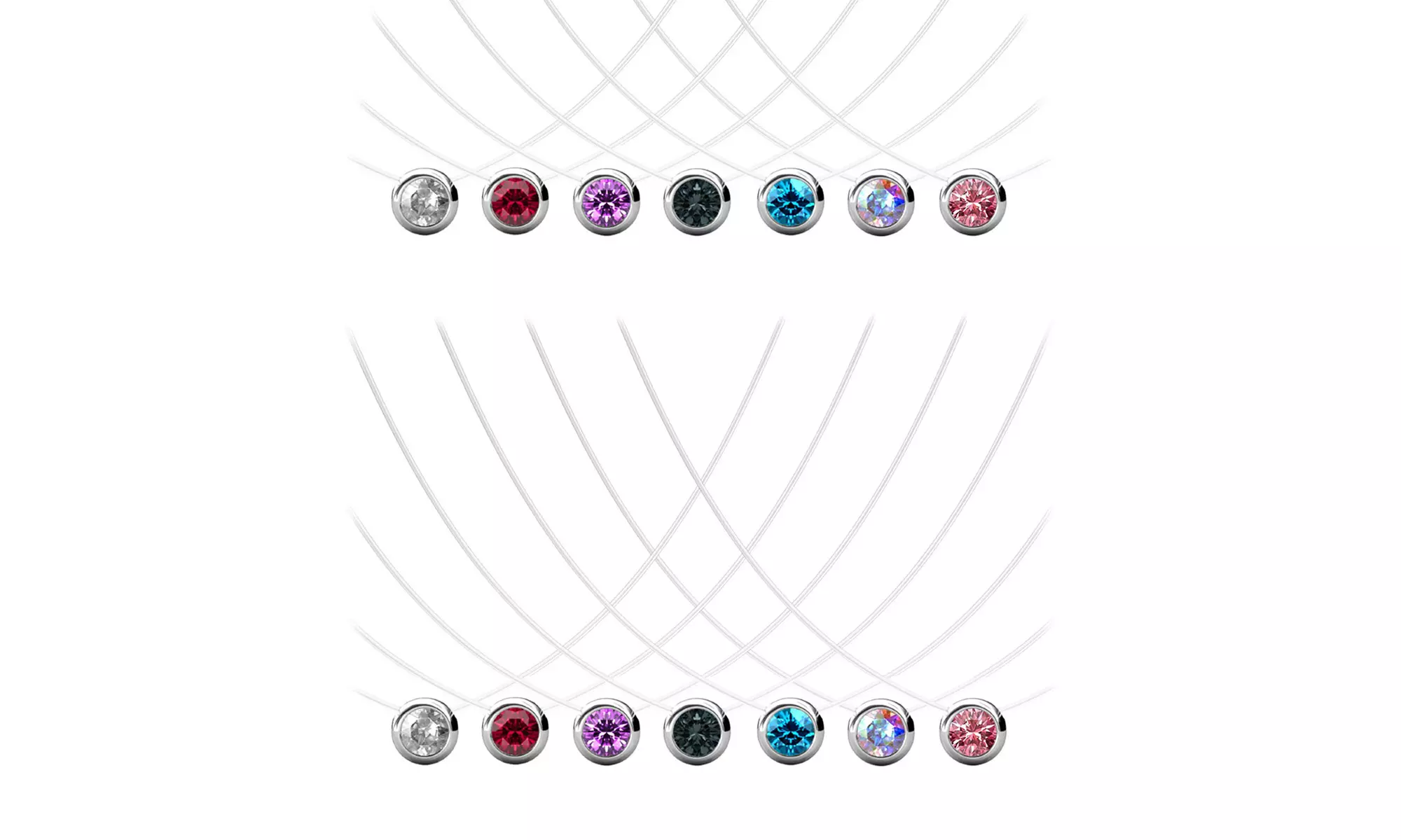 Mond Ohrstecker, Armband oder Halskette