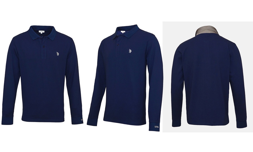 Image 3: U.S. POLO Longsleeve mit Polokragen