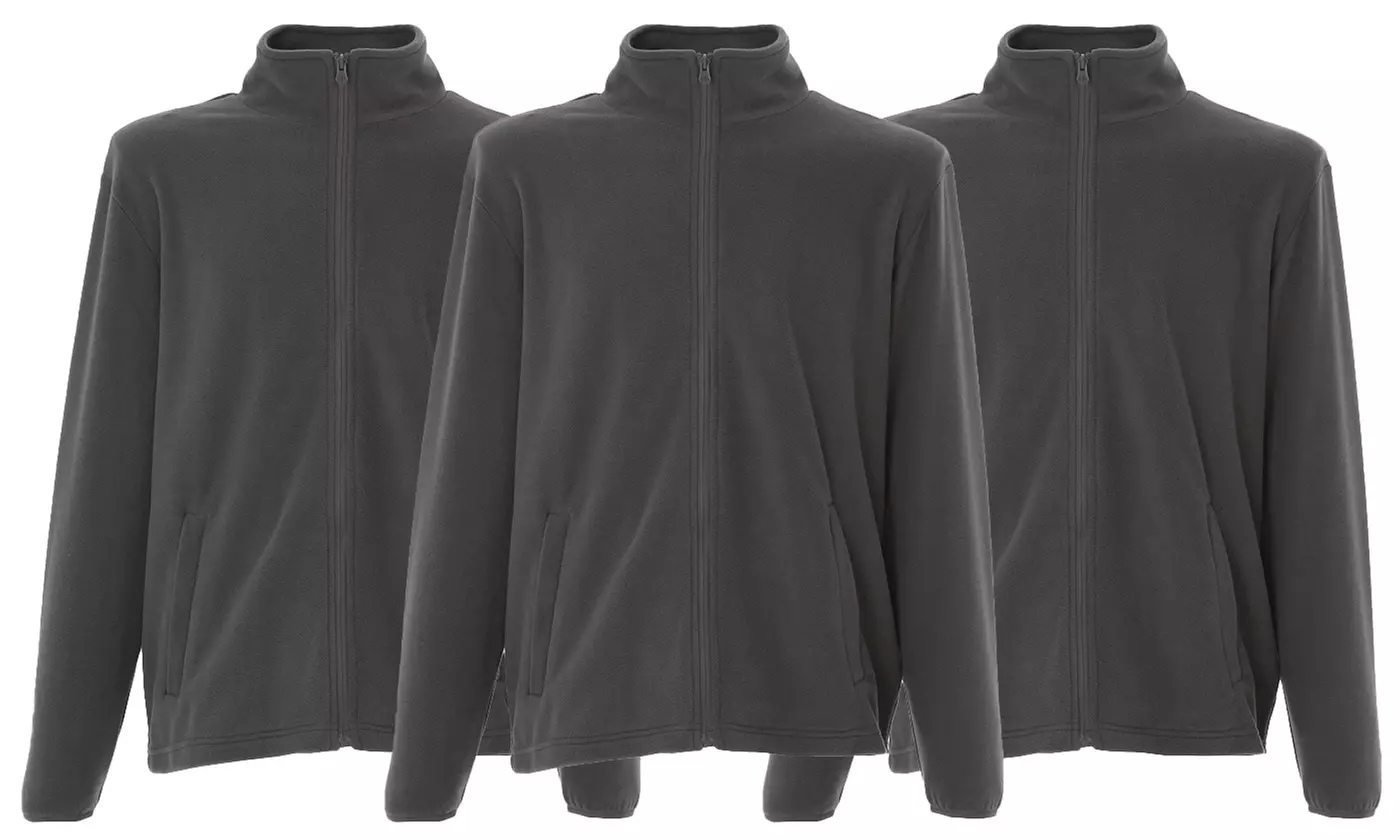 3 felpe da uomo in pile CLRS