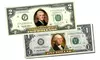 Colorized Two-Sided Genuine U.S. One or Two Dollar Bills