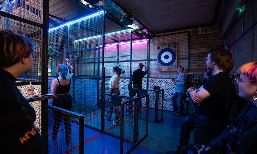 Image 7:  Axe Throwing Coached Session or Game Session for Up to Four People