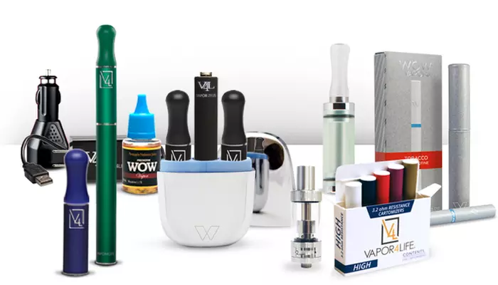 E-Cig Kits, Accessories, and eJuices from Vapor4Life.com (Half Off). Two Options Available. (50% Off) - Primary Image
