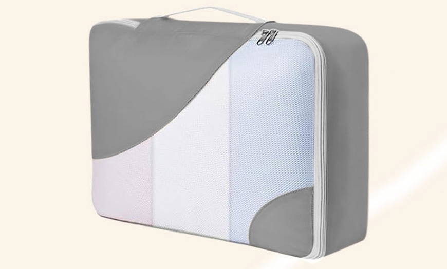 Image 7: 8 Set Packing Cubes and Compression Bags in Assorted Colours and Sizes