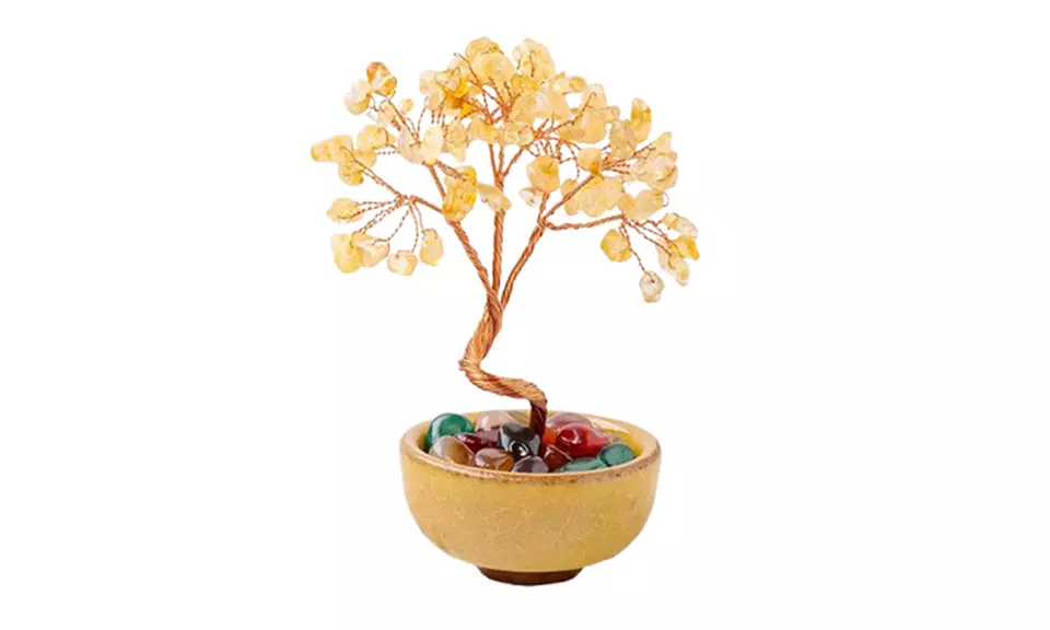 Natural Crystal Wealth Tree Ornament