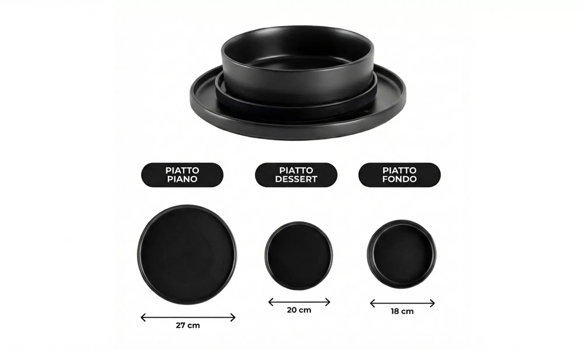 Servizio da 18 piatti Evelyn