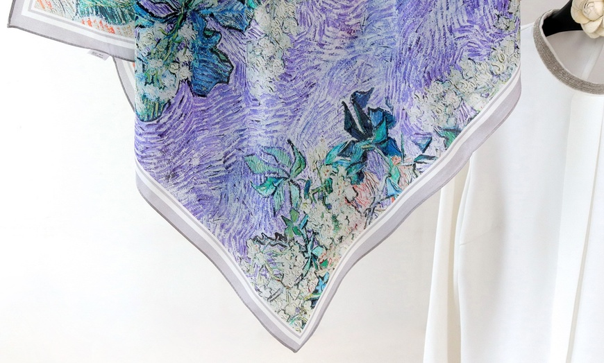 Image 5: Silk Scarf for Women in Five Styles