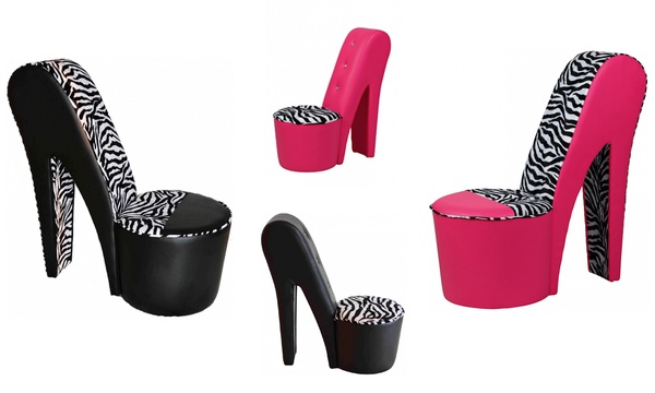 pink stiletto chair