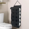 Image 1: Hanging Toilet Roll Storage Organiser - 6 or 10 Roll Capacity