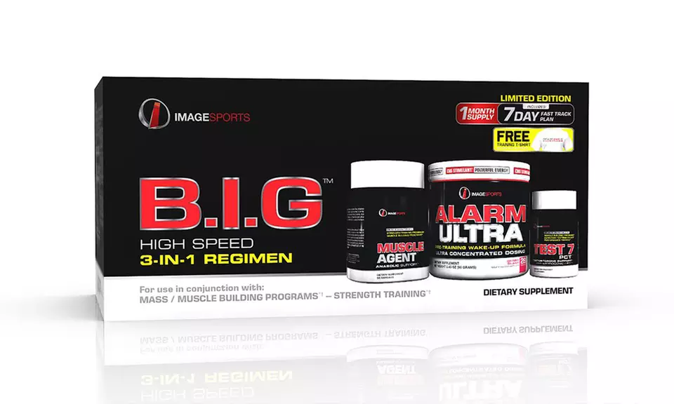 Image Sports B.I.G. 3-In-1 Workout Supplement with Free T-Shirt - Second Medium