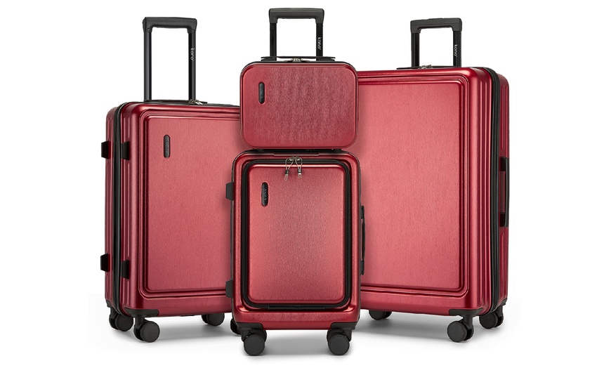 Image 17: KONO Hardshell Luggage Set with TSA Lock and 360° Spinner Wheels