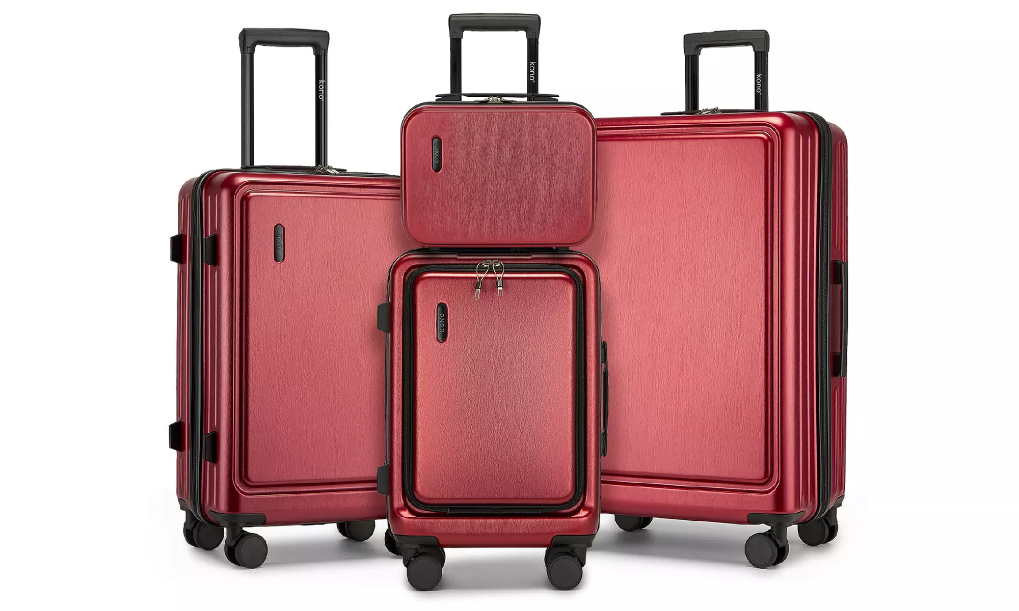 KONO Hardshell Luggage Set with TSA Lock and 360° Spinner Wheels