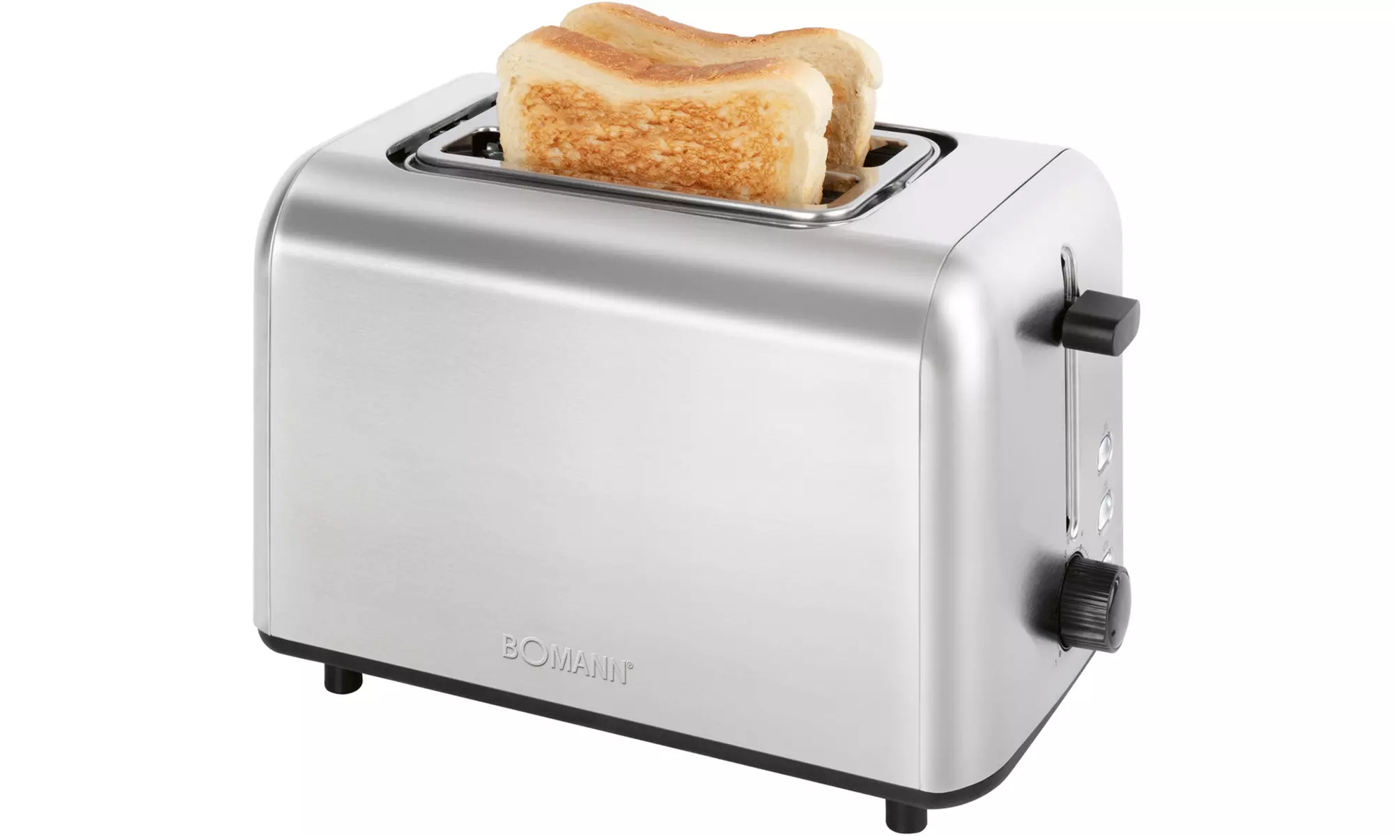 Tostadora de acero inoxidable con 2 ranuras, de Bomann