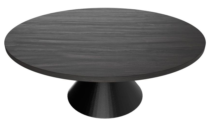 Image 2: Tavolo rotondo con base a doppio cono