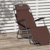 Image 2: Outsunny 2 in 1 Folding Sun Lounger Reclining Garden Chair