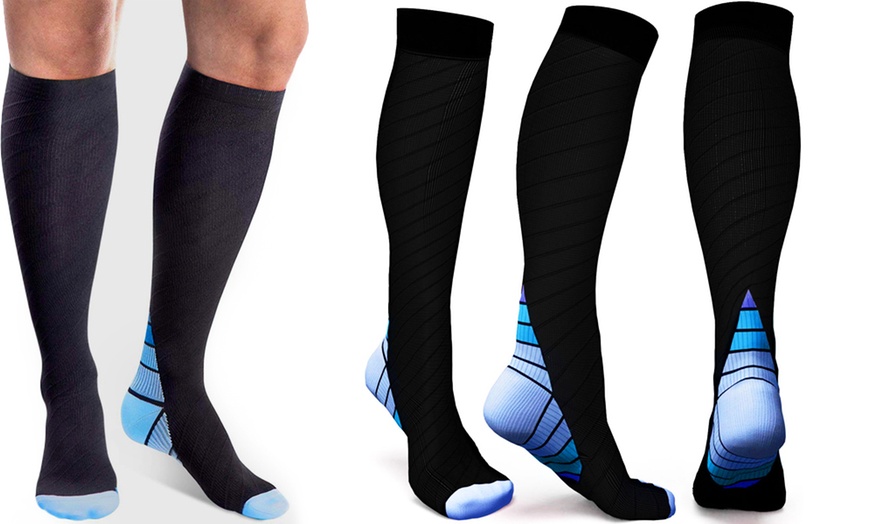 Image 6: 1x oder 3x Sport-Kompressionssocken