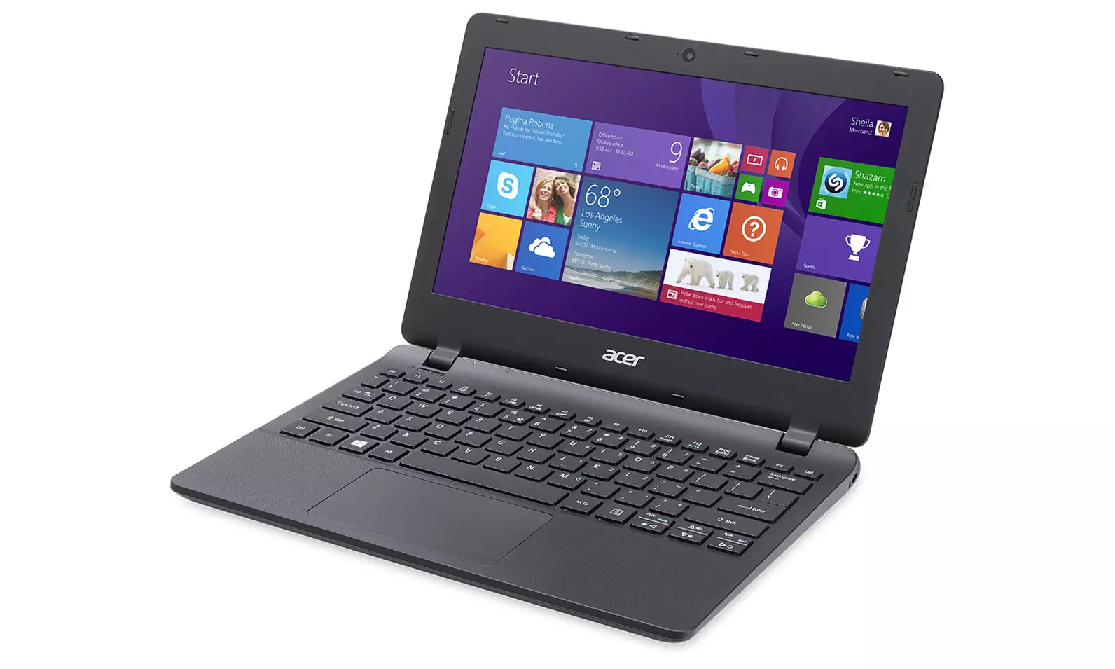 Acer Aspire ES1-111M-C0FQ 11.6" Laptop with Intel Celeron Dual-Core Processor and 2GB RAM (Manufacturer Refurbished) - Primary Image