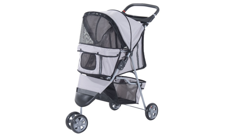 Image 3: PawHut Pet Stroller