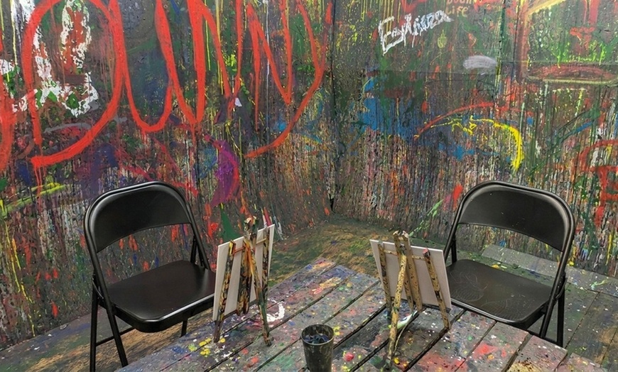 Image 3:  Fluid Art Painting Session in City