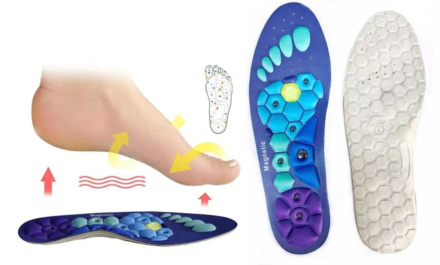 Image 3: Acupressure Arch Support Insoles with Magnetic Stimulation 