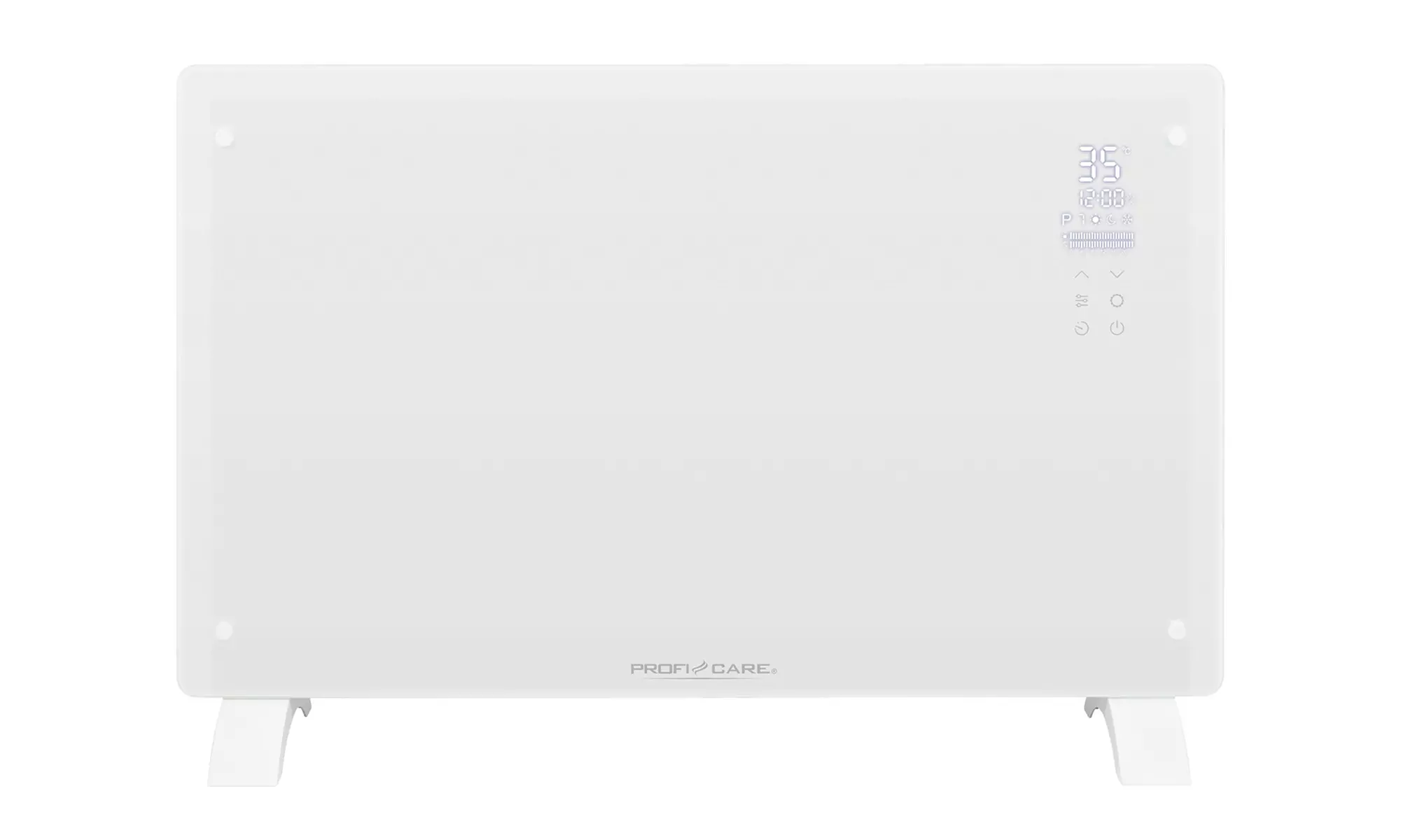 Chauffage électrique avec façade en verre Proficare