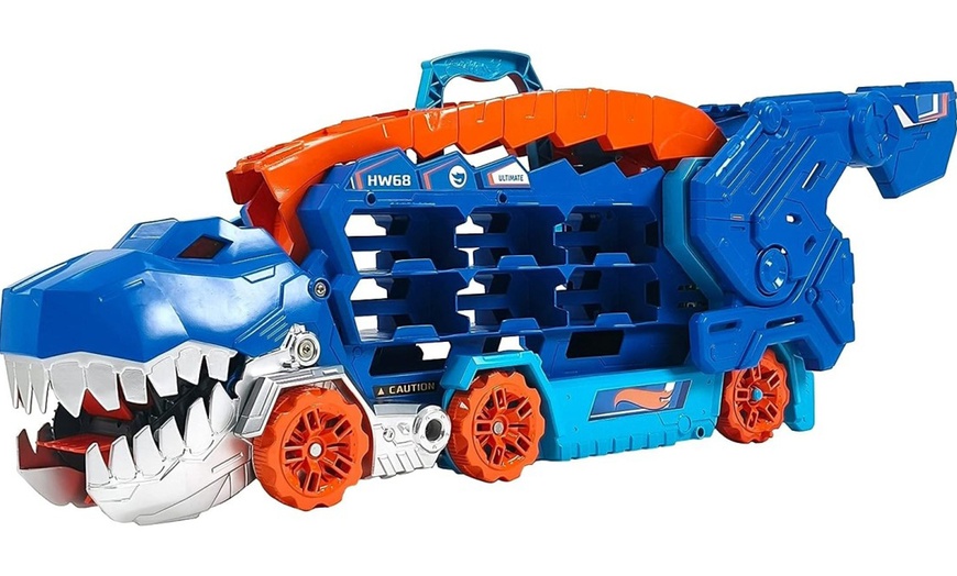 Image 2: Mattel Hot Wheels City Ultimativer T-Rex Transporter