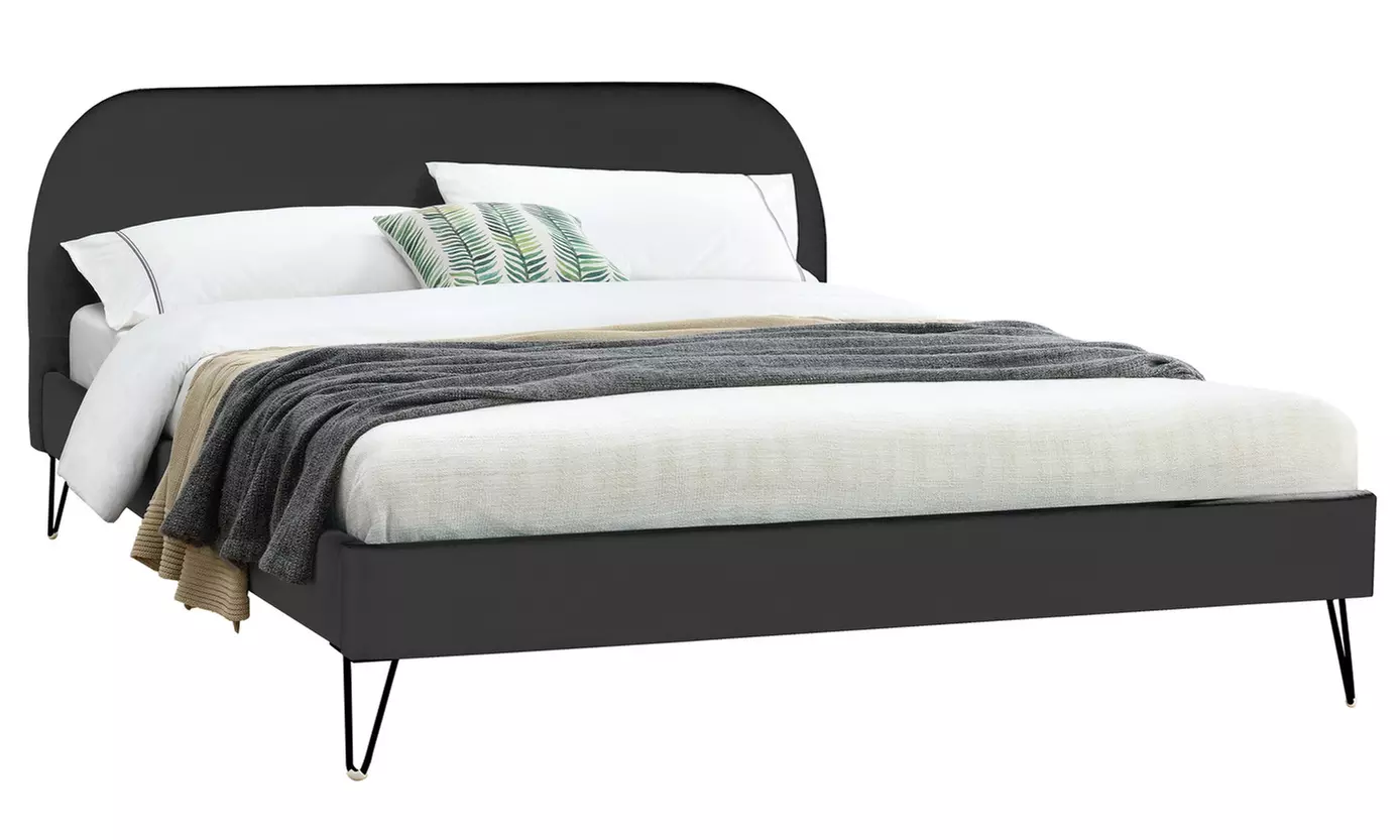 Lit velours "Garbera" 140 x 190 cm ou 160 x 200 cm de Kocoon