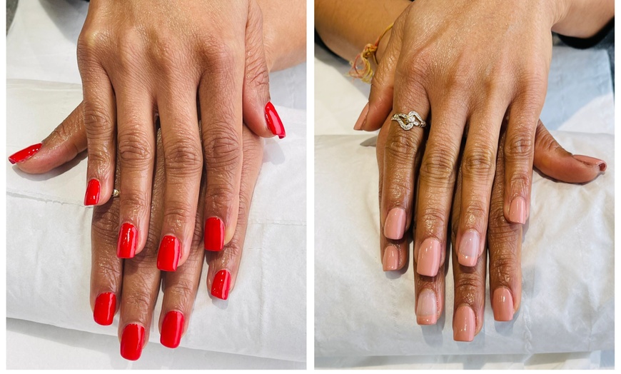 Image 3: Gel Mani or Gel Pedi Or Both with Optional Removal 