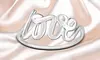 Italian 925 Sterling Silver Cursive Love Band