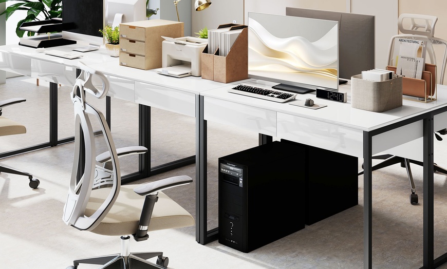 Image 3: HomCom Desk Selection: Stylish, Functional Workspace Solutions