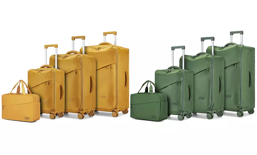 Image 1: Set de 3 maletas con diseño resistente al agua y bolsa de mano a juego
