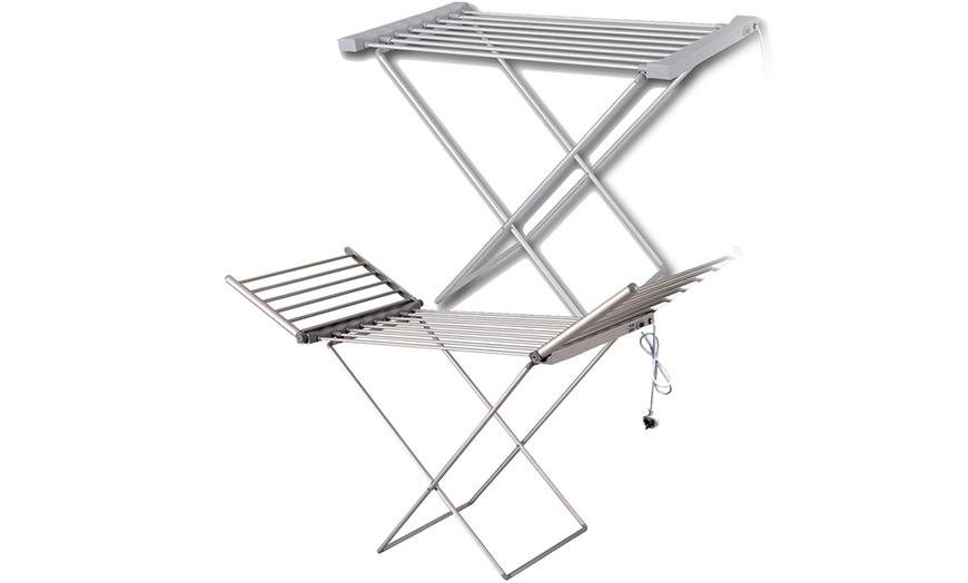 Image 1: Electric Heated Clothes Airer